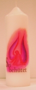 Engelkerze 165 x 60 mm, Engel violett 
