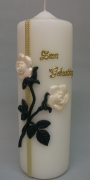 Geburtstagskerze, 215 x 70 mm, Rose apricot