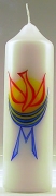 Marienkerze 165 x 50 mm, Transferdruck, Maria Kelch des Geistes