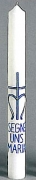 Marienkerze 600 x 60 mm, Segne uns Maria