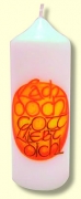 Spruchkerze 165 x 60 mm, Lach' doch, Gott liebt Dich