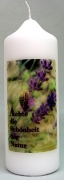 Spruchkerze 165 x 60 mm, Achte auf die Schönheit der Natur