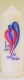 Engelkerze 165 x 60 mm, Engel blau-rot 