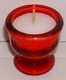 Glaskelchlicht Nr. 6, rot