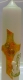 Ostertischkerze Nr. OK 03, 165 x 50 mm, Kreuz mit Lamm, orange-gold