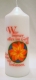 Spruchkerze 165 x 60 mm, Wer immer alles im Griff hat, der kann nie loslassen