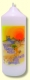 Spruchkerze 165 x 60 mm, Spuren im Sand