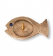 Bronzeleuchter Fisch